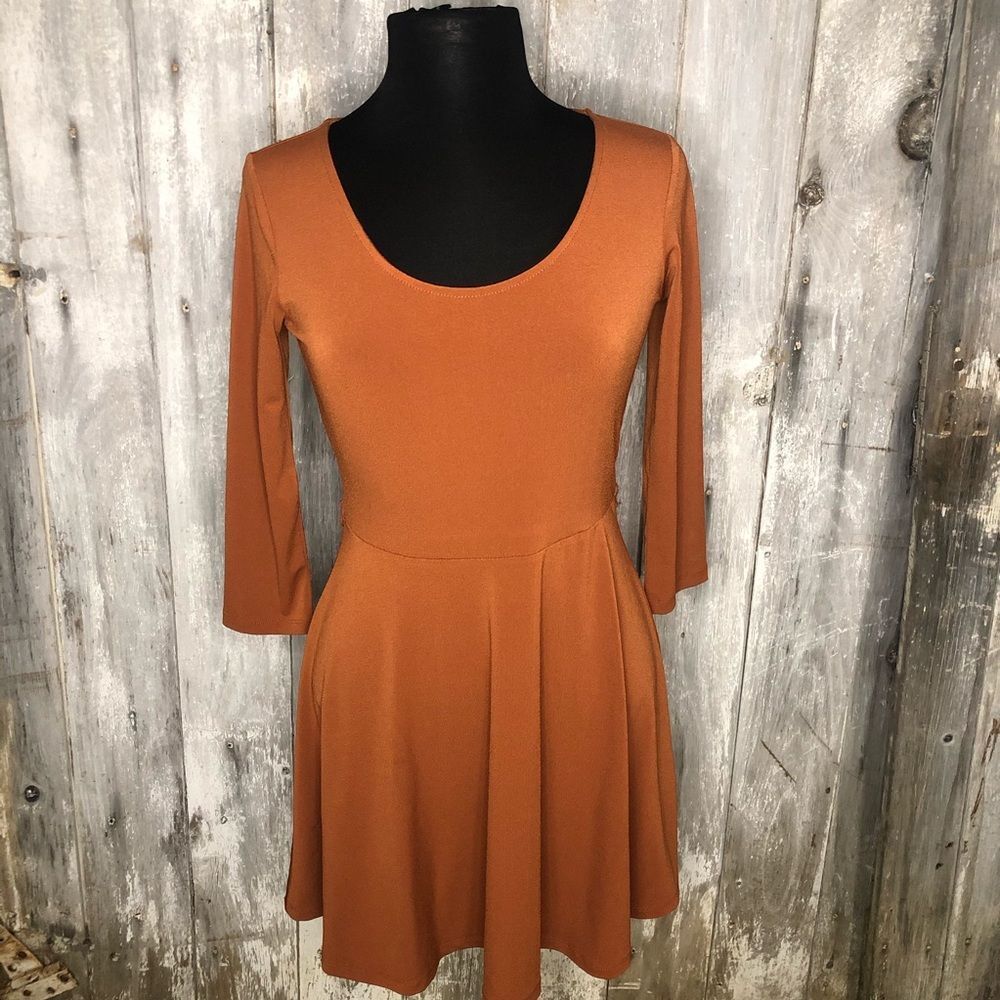 Forever 21 Burnt Orange Dress
